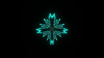 Yellow neon psychedelic patterns in a seamless loop. video