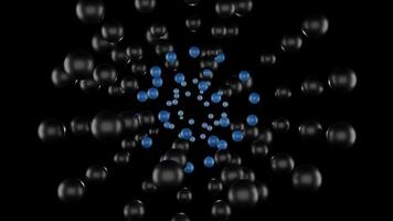 Vibrant spheres in dynamic patterns create a mesmerizing VJ loop video