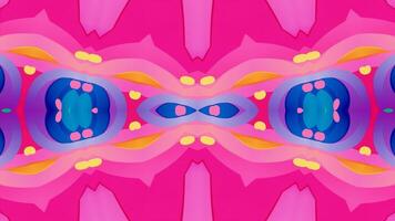Vibrant kaleidoscope patterns swirl in dynamic rhythm during a night event video