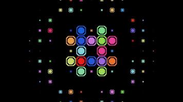 Endless color patterns create vibrant energy for music events and celebrations video