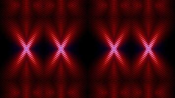 Bright patterns of light and color express art in the night video