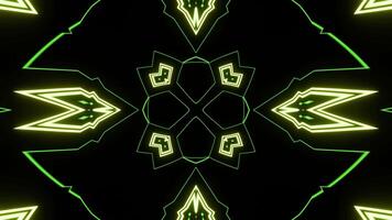 Shimmering abstract neon pattern in a seamless loop. video