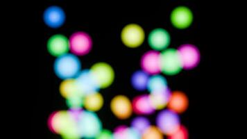 Endless explosion of colorful bokeh video