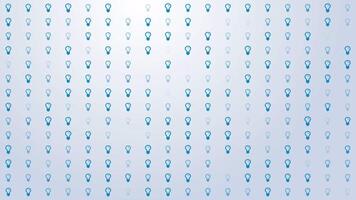 Light Bulb Icon Pattern Background Loop video