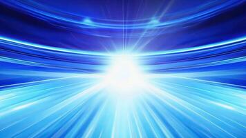 A vibrant blue background with radiant beams of light, creating a sense of energy and movement for a dynamic visual effect. video