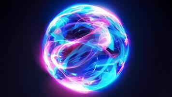 A vibrant orb of swirling colors and light, creating a mesmerizing visual effect for abstract and digital art themes. video