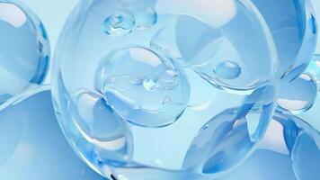 Close-up view of colorful bubbles floating in serene water, creating an abstract and calming aquatic scene. video