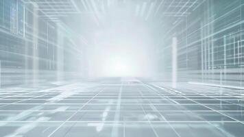 Futuristic background with glowing lines and a light source, ideal for technology, innovation, and digital concepts. video