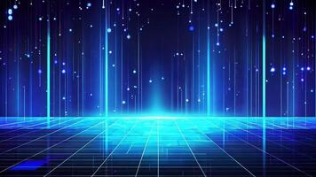 A stunning futuristic digital landscape with glowing lines and sparkling lights, perfect for tech and sci-fi themes. video