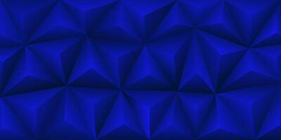 3d blue triangle polygon pattern background vector