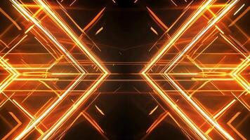 Dynamic abstract background featuring glowing orange lines creating a vibrant and energetic visual effect. video