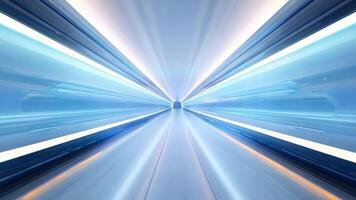 Dynamic light rays create an abstract background, evoking speed and technology in a vibrant blue color scheme. video