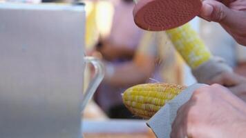Delicious Grilled Corn on the Cob that is Perfectly Charred to Perfection on the Grill video