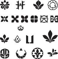 A set of different logos and symbols vector