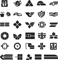 A set of various symbols and icons vector