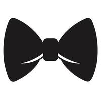 bow tie silhouette icon vector
