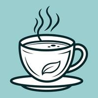 Coffee Time Concepts With Line Coffee Cup vector