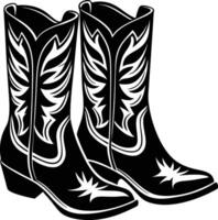 Cow boy Boot vector