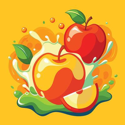 Apple splashing design
