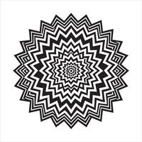 Stress-Relieving Luxury Mandala Design for Coloring Pages vector