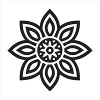 Ornamental Mandala Illustration for Luxe Coloring Book vector