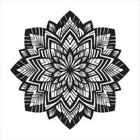 Regal Mandala Pattern for Sophisticated Coloring Book Pages vector