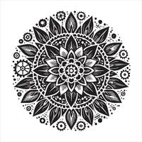Ornate Mandala ClipArt Pattern for High-End Projects vector