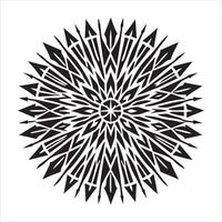 Refined Mandala Pattern with Opulent Detailing on White Canvas vector