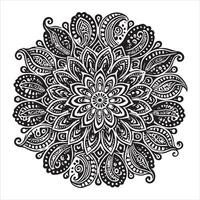 Intricate Luxury Mandala Clipart for High-End Graphics vector