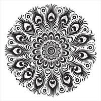 Artistic Mandala Design Element for KDP Book Interiors vector