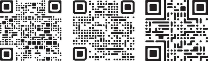 Fake QR code scan illustration vector