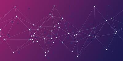 Template plexus for science and technology gradient background presentation. vector
