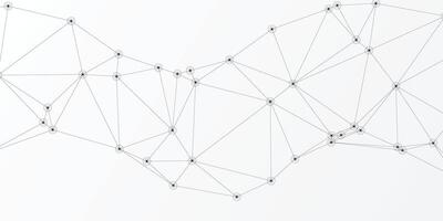 Abstract technology modern background with lines and dots. vector