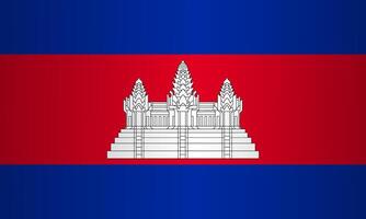 National flag of Cambodia element vector