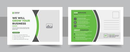 Modern and unique business EDDM postcard design template vector