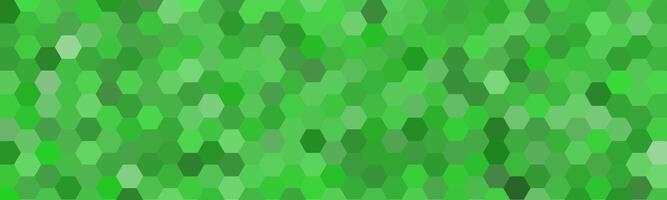 A vibrant green hexagonal pattern, perfect for nature-themed designs. The varying shades of green create a visually appealing and dynamic texture. vector