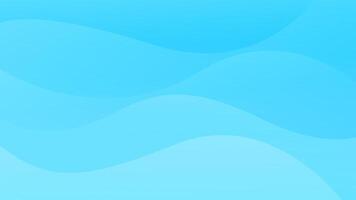 Light blue waves background, Abstract dynamic wallpaper vector