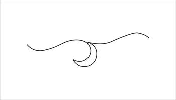 moon continuous one line drawing art vector