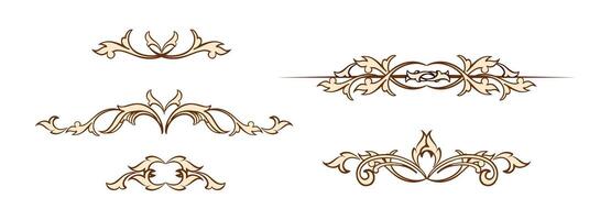 Retro Style Design Collection for Invitations, Banners, Posters, Placards, Badges and Logotypes. vector