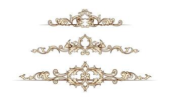 Set of Vintage Decorations Elements. Flourishes Calligraphic Ornaments and Frames. Retro Style Design Collection for Invitations, Banners, Posters, Placards. vector
