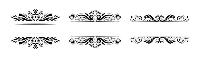 Frames collection in vintage style vector