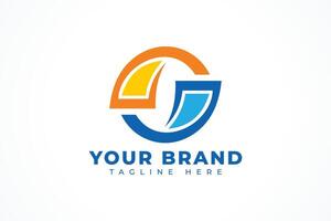 Abstract Money Exchange Logo Design Element vector