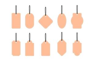 Tag Card in different style vector