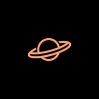 Minimalist and Modern Planet Logo Design, mars, mercury, saturn, uranus, Solar System, and Space elements for a contemporary look. vector
