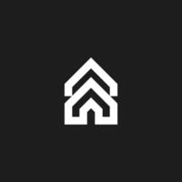 simple minimalist, house, architect drafter house designer bold line illustration vector