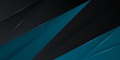 Dark blue and black abstract background with simple overlap triangle and shadow elements. 3D abstract modern background. vector