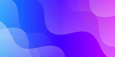 Abstract colorful purple and blue gradient wave liquid geometric background modern with fluid style gradient color. Suitable for banner, flyer, and etc. vector