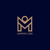 Abstract Initials letter M set icon logotype design. Modern creative logo. vector