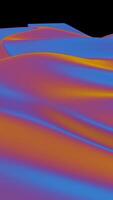 A computer generated image of a wave on a black surface video