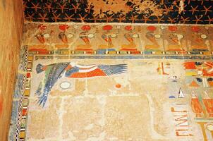 A painting of an egyptian bird photo
